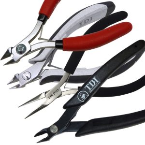 wire cutters, pliers and shears for electronics assembly