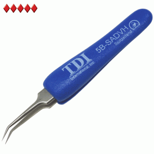 5b style swiss tweezers with cushion grips