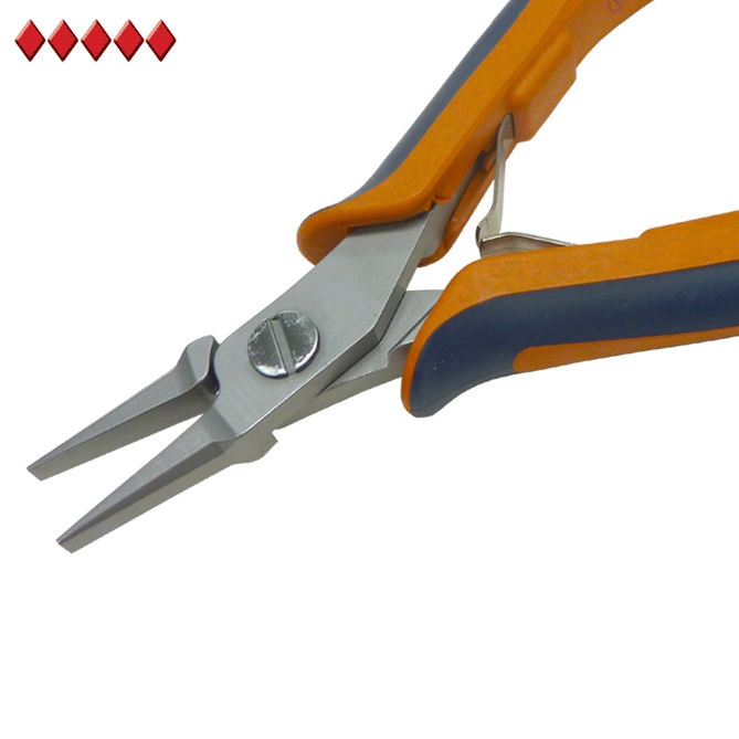 Chain Nose Smooth Jaw Pliers-Short