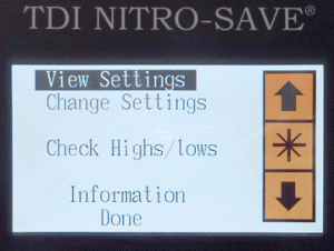 nitro save main options screen