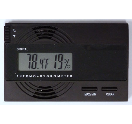 Mini Display Case Dial Thermo Hygrometer