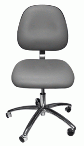 gray vinyl 40 series clean room chair