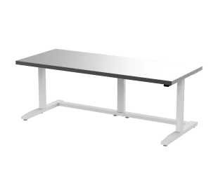 72" x 30" Workstation with White Frame