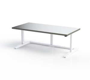 72" x 36" Workstation with White Frame